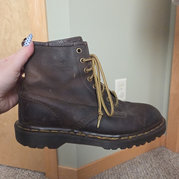 Dr. Martens Shoes - Doc Martens 1460 Crazy Horse Leather Brown Boots